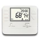 2 Heat / 2 Cool 24V HVAC Programmable Room Thermostat For Heating And Cooling System