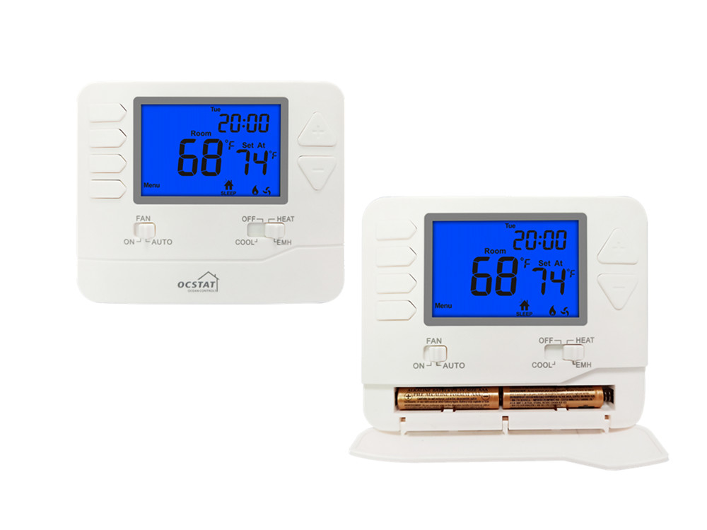 Weekly Programmable 0.5°C Accuracy HVAC System Heat Pump Thermostat 24V