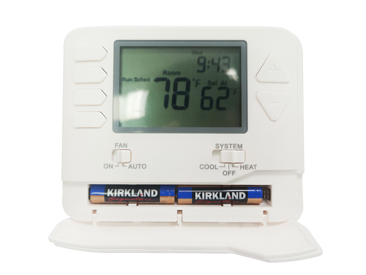 White LCD Display Digital Room Thermostat for Precise Temperature Control