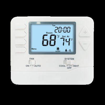 White Digital Room Thermostat with High Accuracy Saving Energy
