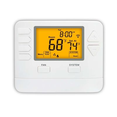 Large LCD Display Adjustable WIFI TUYA Smart 7 Day 1 Heat 1 Cool Thermostat For Temperature Control