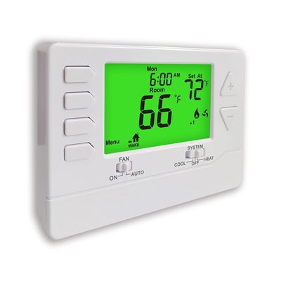 Conventional Electronic Room Air Conditioner Thermostat for 2H/2C Heat Pump Without Auxiliary or Emergency Heat