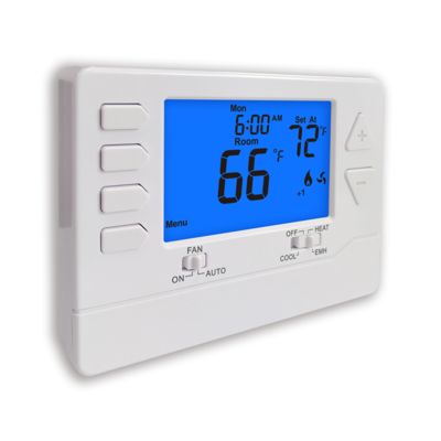5.65 Sq.in. 3648mm2 Adjustable Heat Pump Thermostat Adjustable Temperature for Perfect Results 5.43" W X 3.85" H X 1.14" D