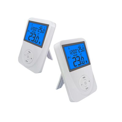 Temperature Ranges 0°C to 40°C in 0.1°C Increments WIFI Smart RF Programamble Thermostat Featuring 2x AAA 1.5V Lithium Battery Ideal for Energy HVAC Systems