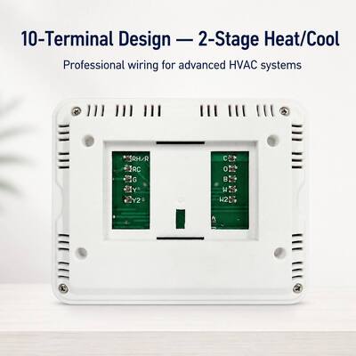 24V 2H 2C 7 Day Programmable HVAC Air Conditioning Hotel Thermostat Compact Physical Dimensions 4 72 W X 3 85 H X 1 06 D For HVAC Control