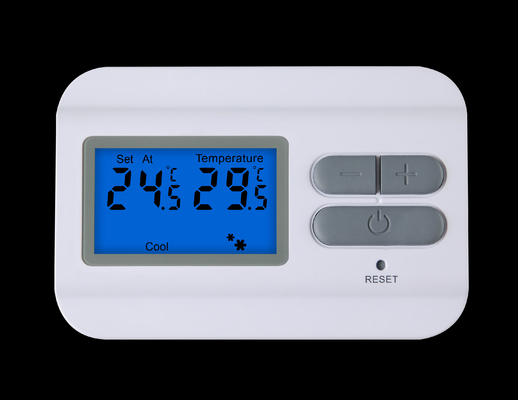 Un termostato programmabile di 2 cavi, fissante il termostato di calore elettrico