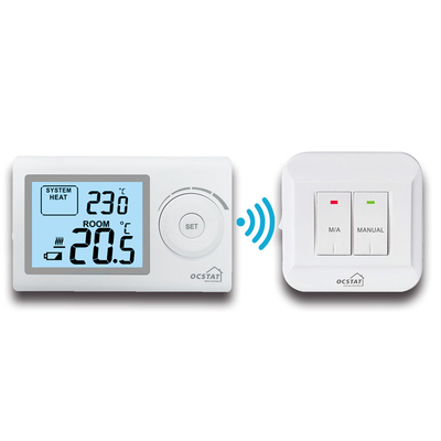 Riseem Wireless Non programmabile termostato digitale RF, termostato della caldaia