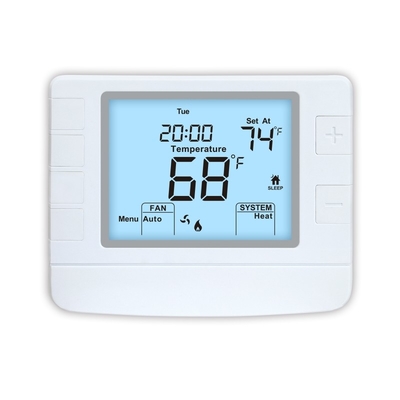 Termostato ambiente digitale LCD programmabile a 2 stadi per riscaldamento e 1 per raffreddamento 24V per sistema di climatizzazione