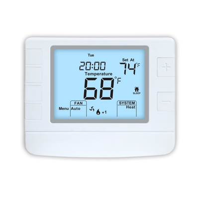 Riseem ABS 24V Pompa di calore per abitazioni cablata Termostato IP20 Non programmabile STN1320 24V Pompa di calore di colore bianco Non programmabile Termostato per abitazioni Climatizzatore Calore della stanza di riscaldamento Termostato