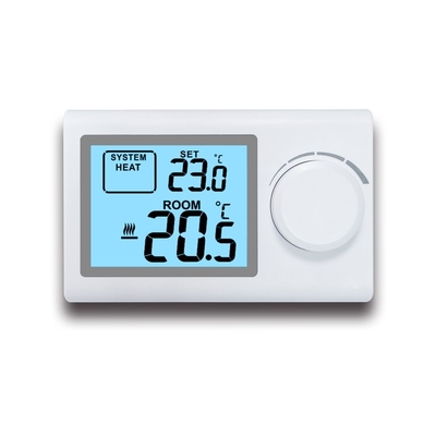 Riseem ROHS termostato non programmabile / pulsante di grandi dimensioni ABS 230V termostato di stanza per pavimenti