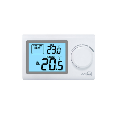 Riseem White Color Shell Digital Non programmabile termostato di sala riscaldamento per sistema HVAC