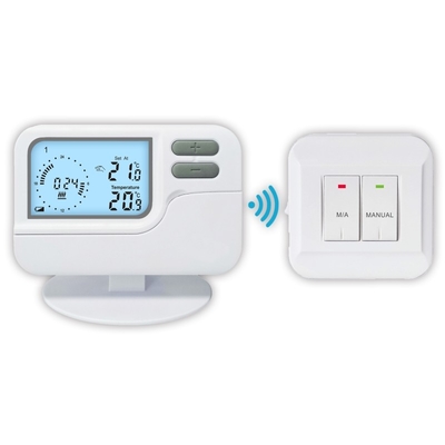 Riseem 7 giorni riscaldamento e raffreddamento programmabile termostato LCD con sistema wireless
