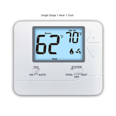 Riseem ABS Non programmabile Digital Heating and Cooling Room Temperature 24V Home Thermostat con telaio