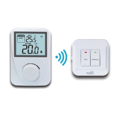 Riseem Color Bianco ABS RF Wireless Controller termostato digitale non programmabile