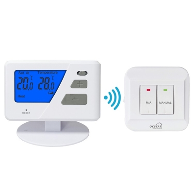 Riseem White Color Termostato domestico wireless non programmabile con interruttore di calore / raffreddamento