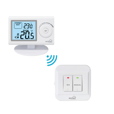 Termostato per la caldaia a gas, termostato semplice della stanza di controllo di caldaia del riscaldamento rf di Digital