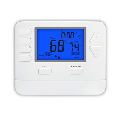 Riseem Wi-Fi funziona con Alexa ABS 24V LCD HVAC digitale 7 giorni programmabile Wi-Fi Controllo termostato domestico per sistema HVAC