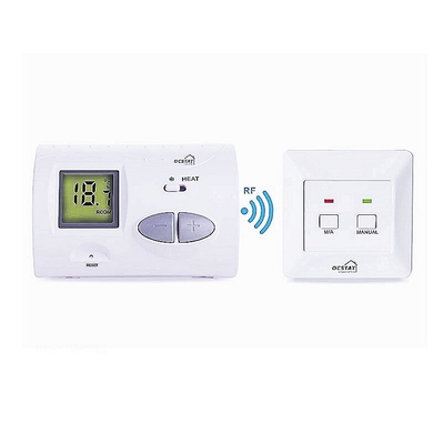 Riseem Controller di temperatura a colori bianchi riscaldamento digitale termostato regolabile con batteria