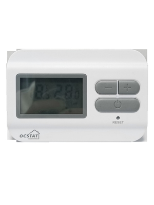 Termostato ambiente per riscaldamento a pavimento con display LCD per controllo non programmabile in sistemi di riscaldamento a pavimento