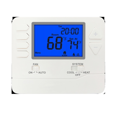 Termostato ambiente digitale con precisione di ±1C, alimentazione a batteria e display LCD per una regolazione precisa della temperatura