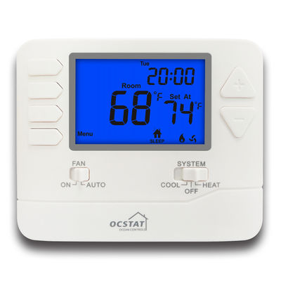 24V Multi Stage 2 Calore 2 Fresco Controller di temperatura digitale senza fili Termostato di stanza