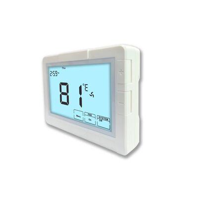 Temperature da 32°F a 99°F Termostato elettronico per ambienti con 818 Sqin Display Size Termostato HVAC Ideale per applicazioni commerciali