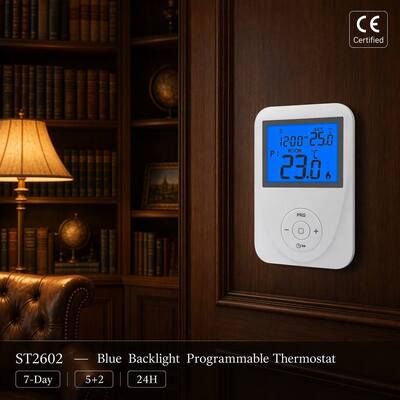 Corrente commutabile 6 A 2 A riscaldamento a carico induttivo 7 giorni termostato termoregulatore pannello di pavimento sollevato 130 X 86 X 28 mm senza supporto sistema di pavimento modulare resistente