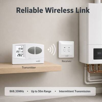 Modulo di funzionamento del sistema COOL 7 giorni Pcaldaia wireless programmabile termostato progettato per caldaie convenzionali o che supportano la gestione HVAC