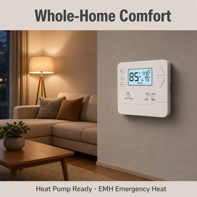 Riseem 1,5 Amp Max. Tutti i terminali combinati Pompa di calore commerciale Termostato
