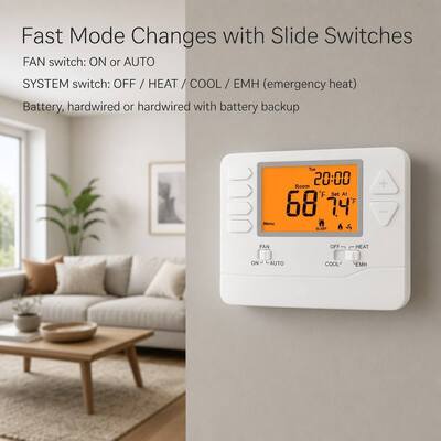 Suuwer Mantieni la Tua Casa Confortevole e Risparmia Energia con un Termostato Programmabile Digitale per 7 Giorni