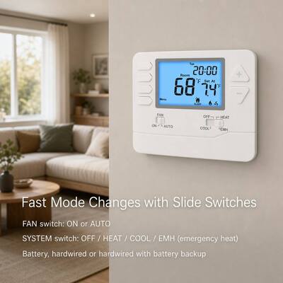 Suuwer Industrial Automation ABS Termoregolatore per Pompa di Calore Condizionatore d'Aria con Display da 3,84 pollici quadrati