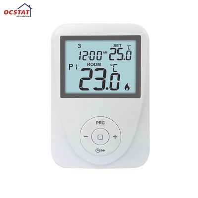 Caldaia a gas Riseem e sala elettrica di riscaldamento a pavimento termostato programmabile tastiera blocco