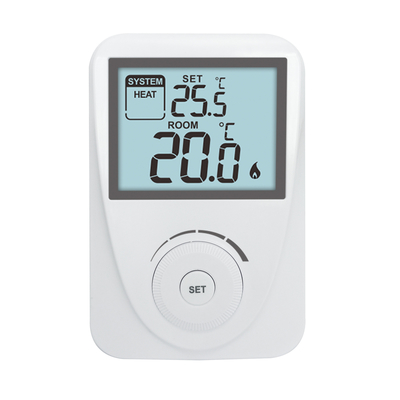Riseem CE Bianco ABS + PC Caldaia a gas e sala di riscaldamento elettrica Termostato non programmabile per la casa