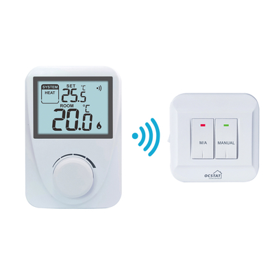 Riseem RF868 Mhz Sala riscaldamento e caldaia a gas Termostato wireless RF non programmabile / termostato digitale in camera wireless
