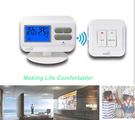 Riseem Electronic RF Non programmabile termostato di riscaldamento a pavimento con batteria 2*AAA