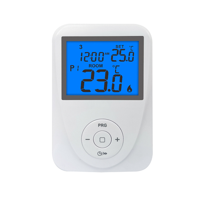 LCD 24Vac Digital un termostato programmabile metallico da 7 giorni per controllo della temperatura
