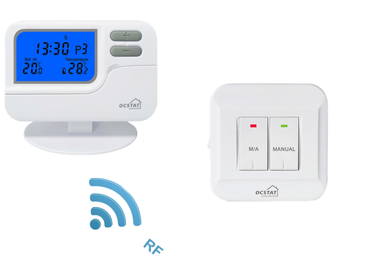 Riseem White Shell Battery Digital Room Termostato programmabile 7 giorni con sistemi HVAC