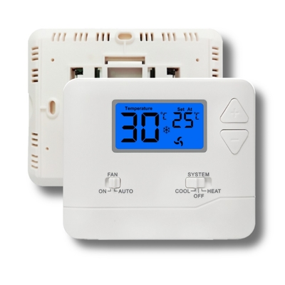Termostato non programmabile standard di bianco 24V per condizionamento d'aria