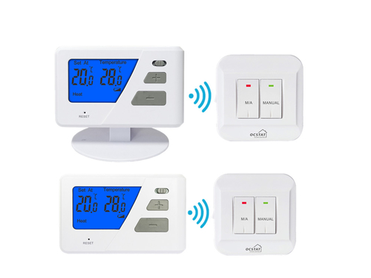 Riseem Push Button 868 Mhz Non programmabile RF Wireless Room Thermostat per il sistema di riscaldamento a pavimento
