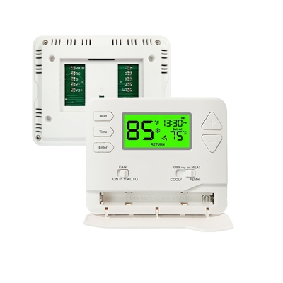 Termostato per pompa di calore programmabile 5/1/1 giorno 2 Caldo/1 Freddo Installazione fai-da-te con display da 4,5 pollici quadrati