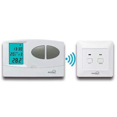 Riseem Termostato RF senza fili ABS programmabile settimanale per il riscaldamento a pavimento