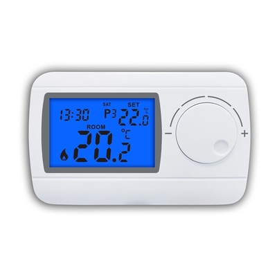 Riseem 230V pulsante di selezione LCD digitale termostato elettronico sala riscaldamento 7 giorni programmabile