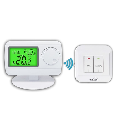 Riseem 50Hz Digital RF Wireless Gas Boiler Home Termostato 0,5 gradi Per il sistema HVAC
