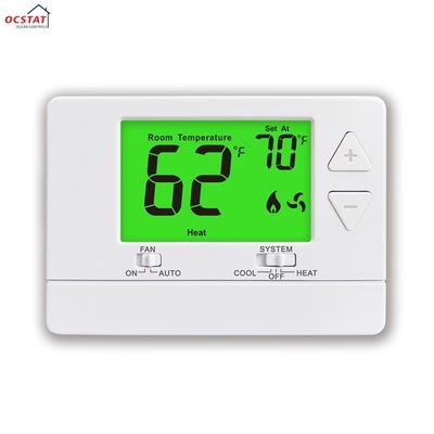 Riseem 24V Bianco ABS PC Climatizzatore Batteria Non programmabile Migliori termostati domestici per sistema HVAC