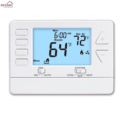 Riseem 24V LCD digitale 1 calore 1 raffreddore termostato cablato per aria condizionata OEM