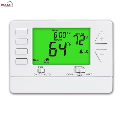 Riseem ABS Programmabile Sala di riscaldamento digitale 1 Calore 1 raffreddamento Termostato singolo stadio