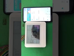 Termostato ambiente digitale bianco non programmabile per il controllo della temperatura e l'efficienza